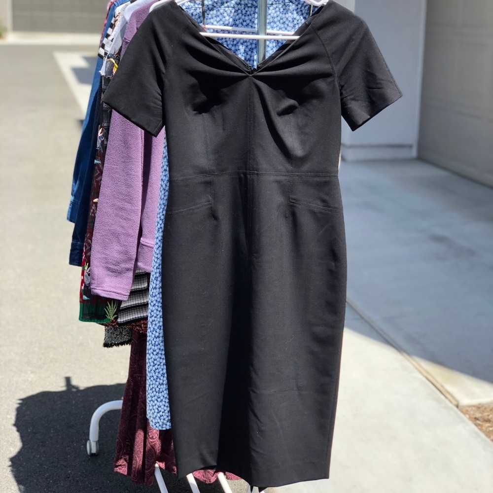 Banana republic petite black dress